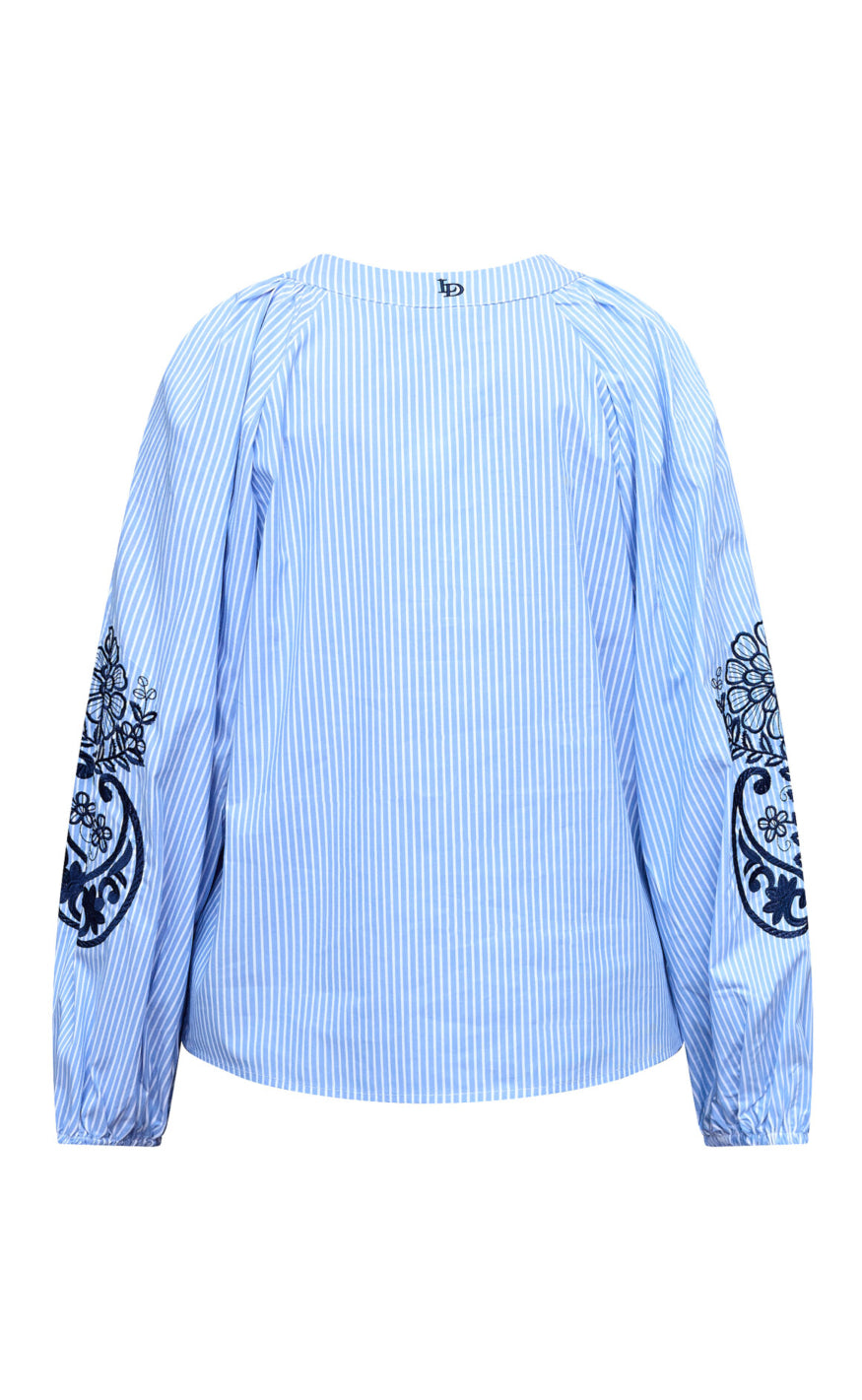 Love & Divine Bluse - Love1529 - Blue Stripe