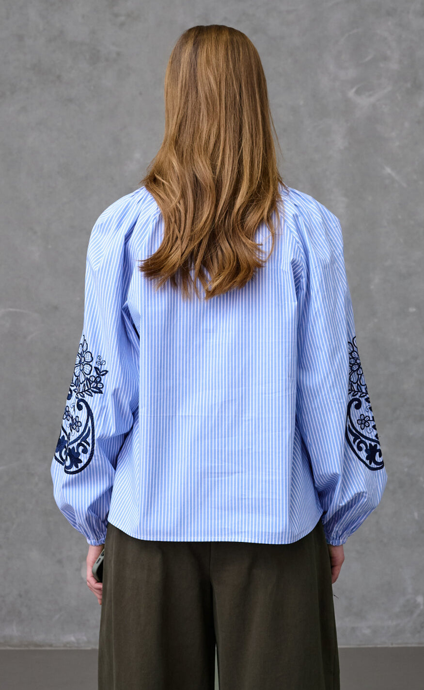 Love & Divine Bluse - Love1529 - Blue Stripe