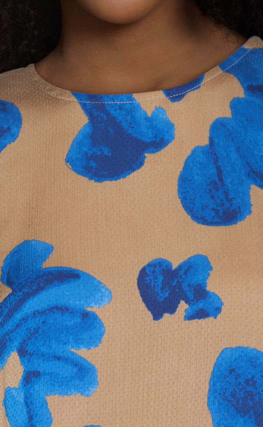 Love & Divine Bluse - Love738-13 - Sand/Blue