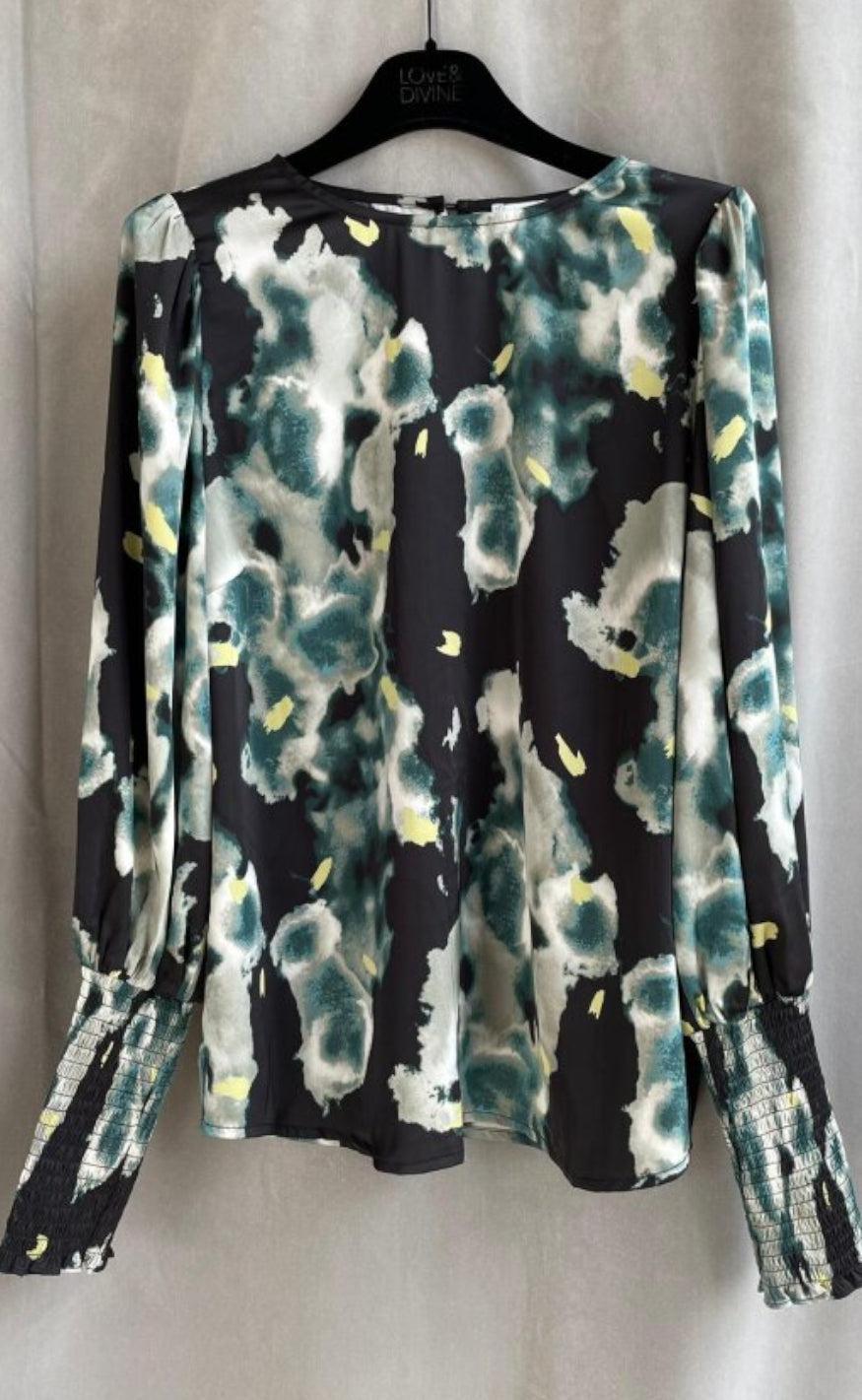 Love & Divine Bluse - Love738-16 - Black/Pine