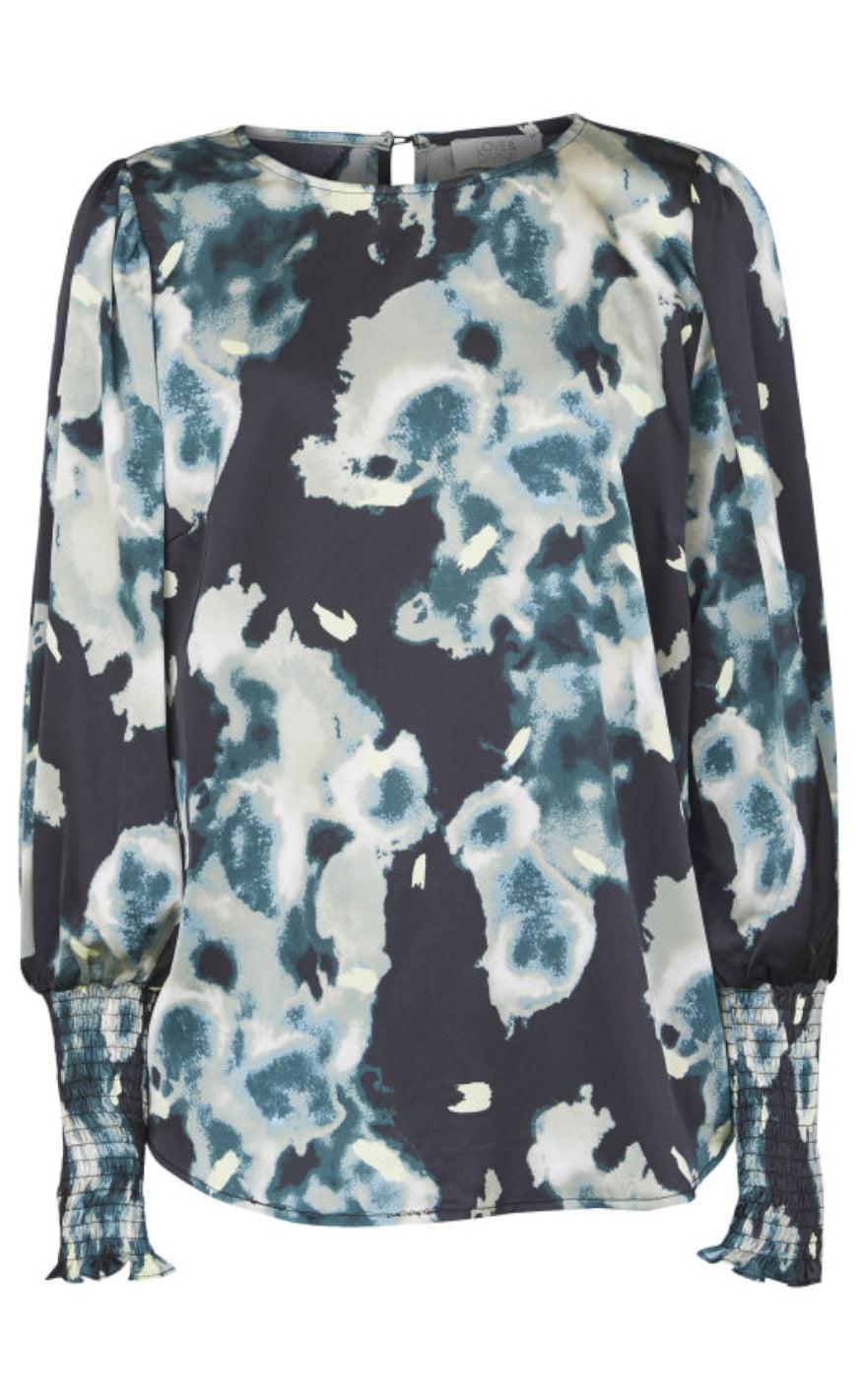 Love & Divine Bluse - Love738-16 - Black/Pine