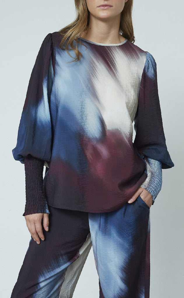 Love & Divine Bluse - Love738-23 - Waterprint