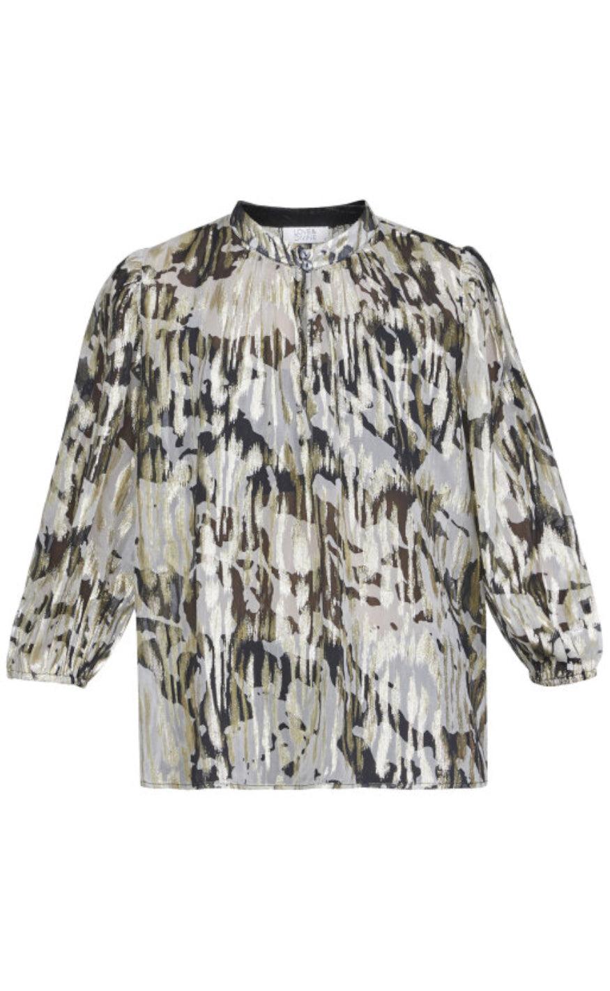 Love & Divine Bluse - Love881-2 - Black/Cream