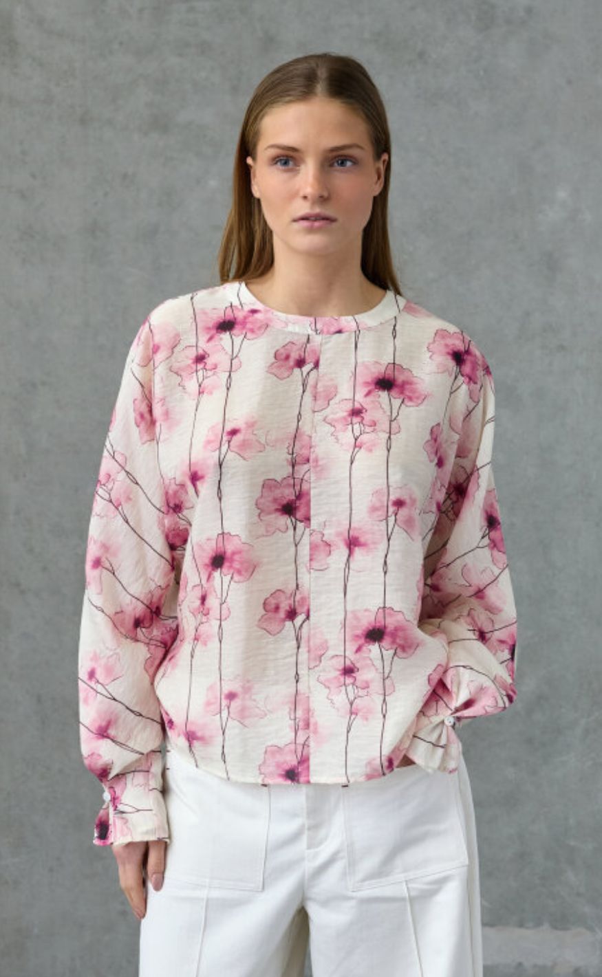 Love & Divine Bluse - love1551 - Pink Flower