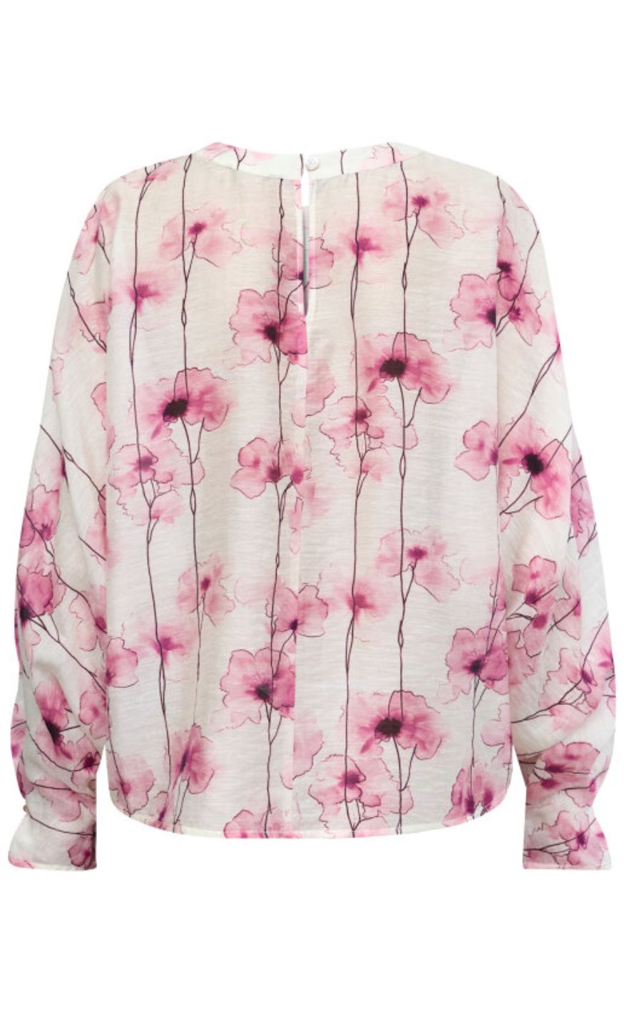 Love & Divine Bluse - love1551 - Pink Flower