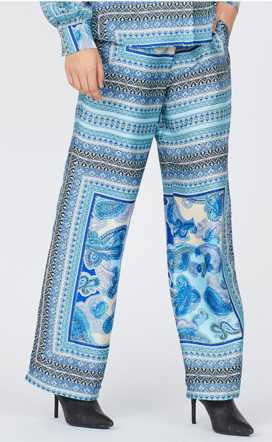 Love & Divine Bukser - Love1024-7 - Blue Scarf