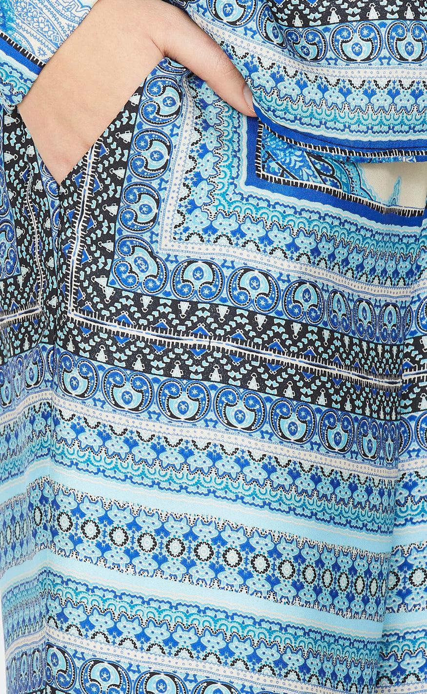 Love & Divine Bukser - Love1024-7 - Blue Scarf