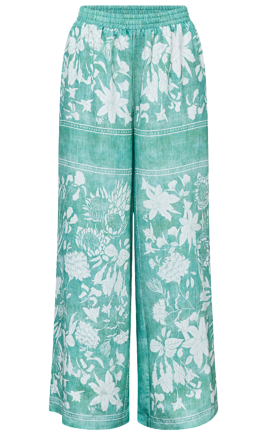 Love & Divine Bukser - Love1176-4 - Green Flower
