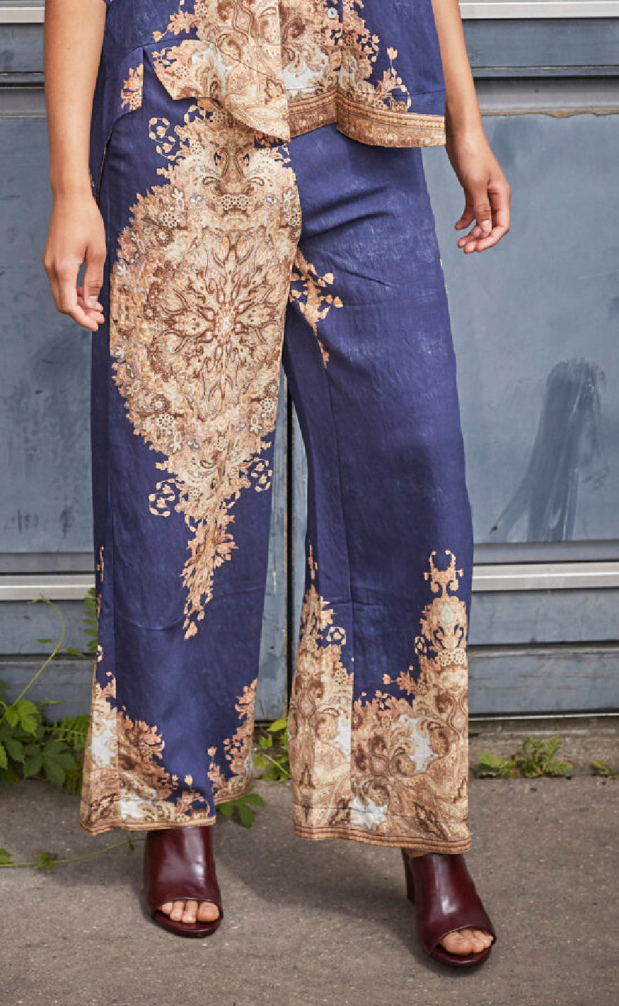 Love & Divine Bukser - Love1176-5 - Navy/Paisley
