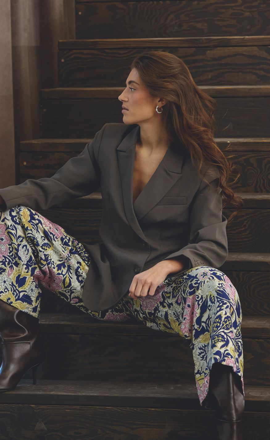 Love & Divine Bukser - Love1176-6 - Navy Paisley