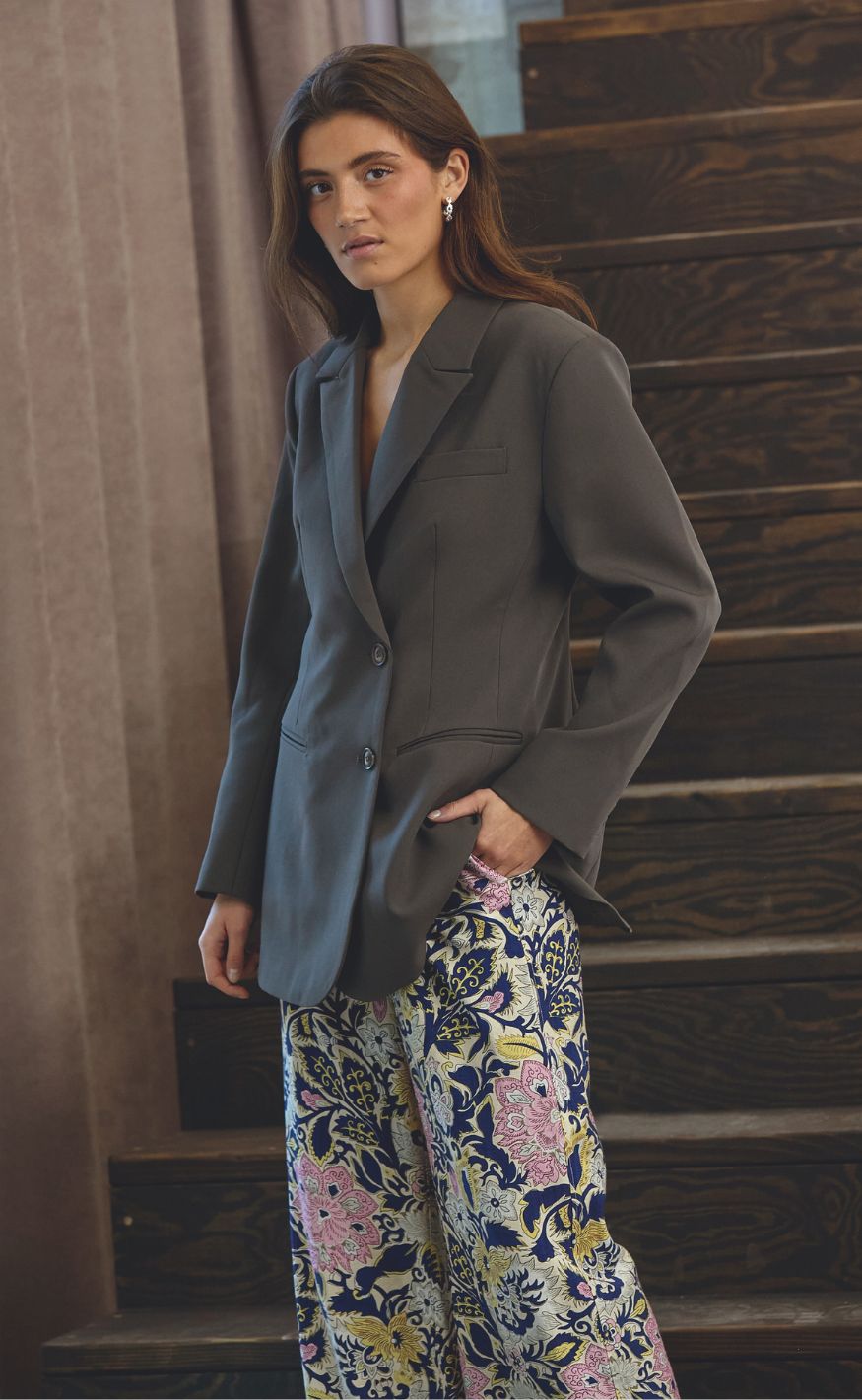Love & Divine Bukser - Love1176-6 - Navy Paisley