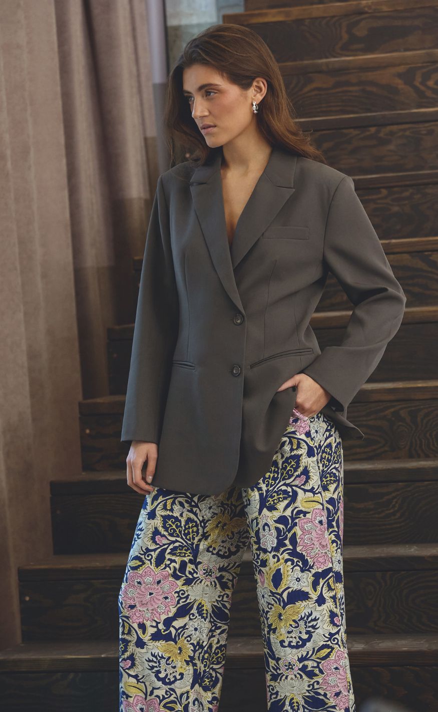 Love & Divine Bukser - Love1176-6 - Navy Paisley
