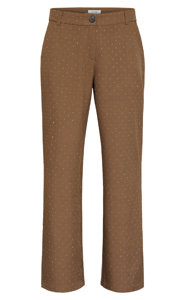 Love & Divine Bukser - Love857-7 - Brown Rhinestone