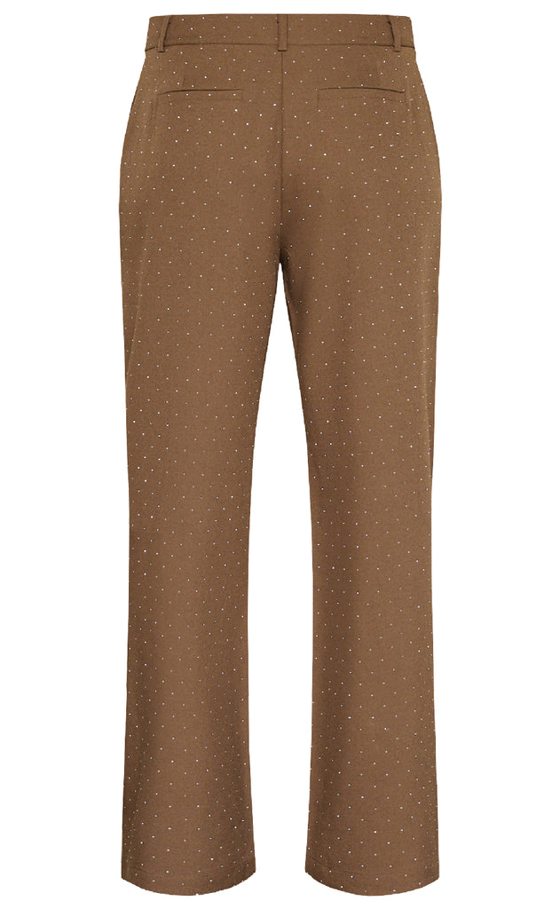 Love & Divine Bukser - Love857-7 - Brown Rhinestone