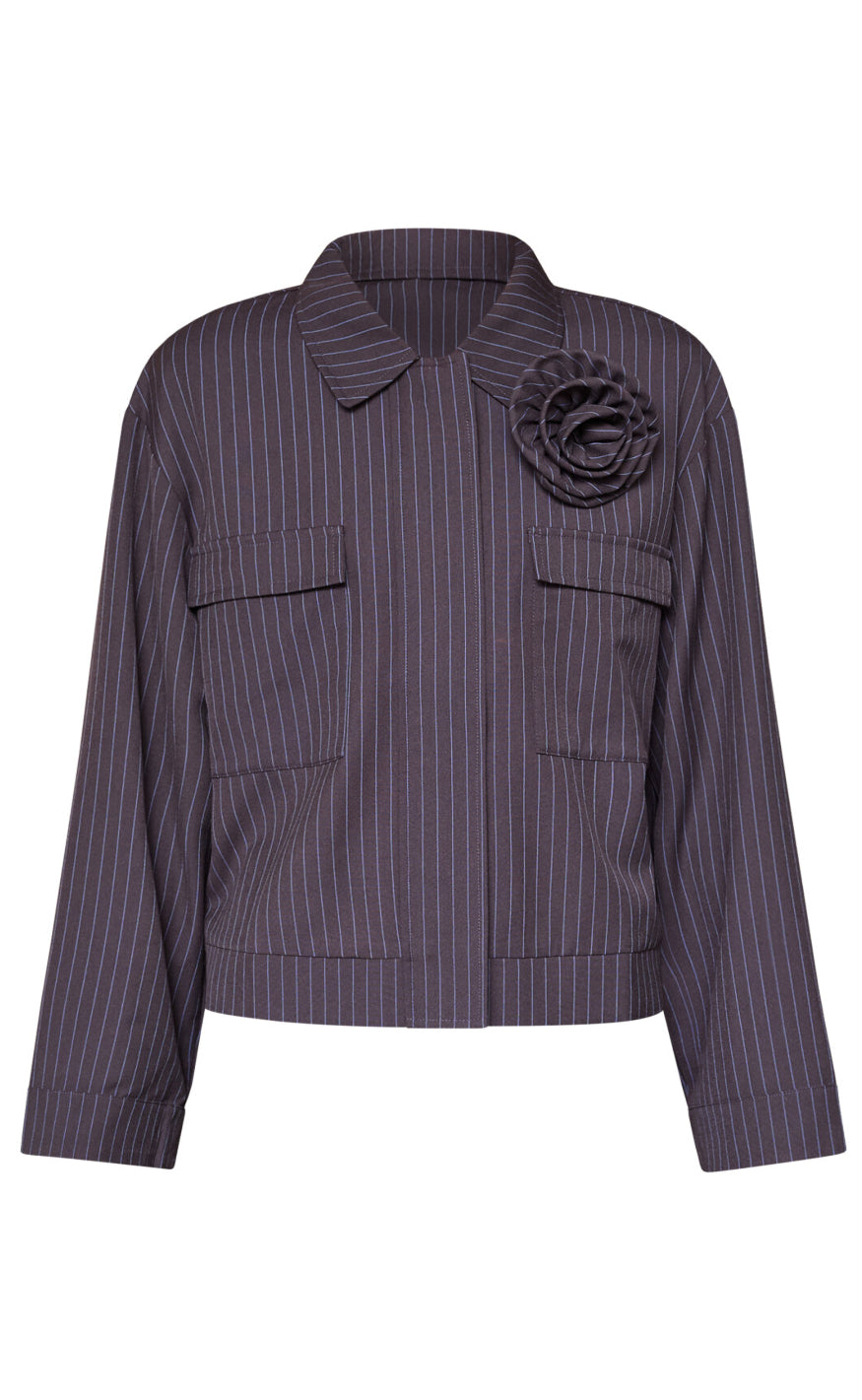 Love & Divine Jakke - Love1471 - Blue Pinstripe