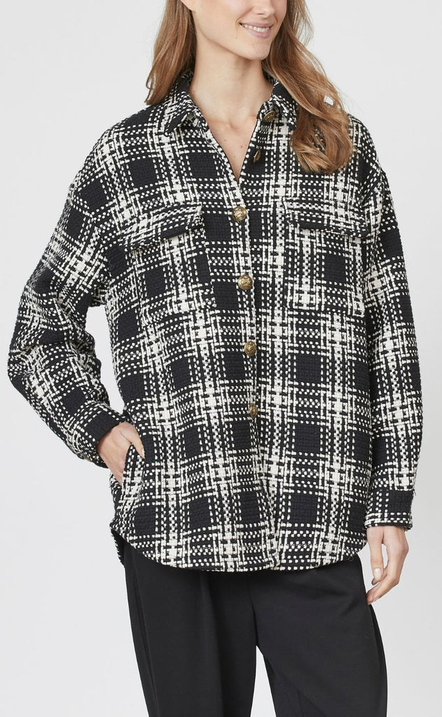 Love & Divine Jakke - Love446-6 - Black Check