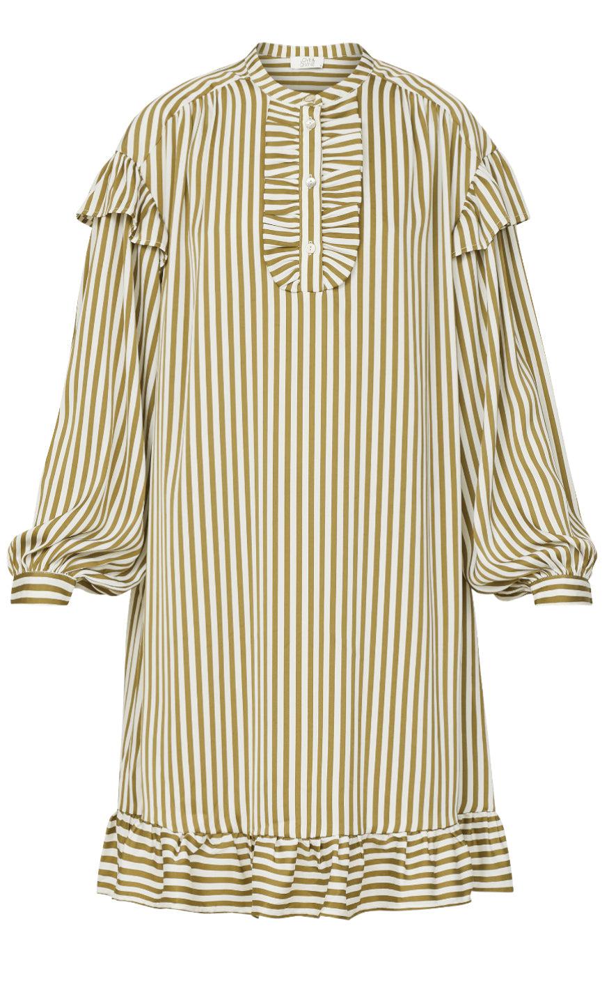 Love & Divine Kjole - Love1035-3 - Green Stripe