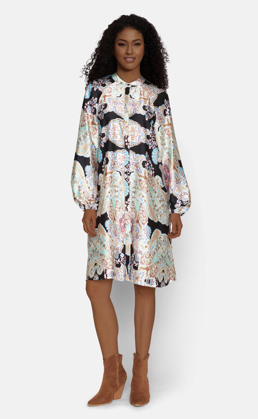 Love & Divine Kjole - Love1048 - Mint Paisley