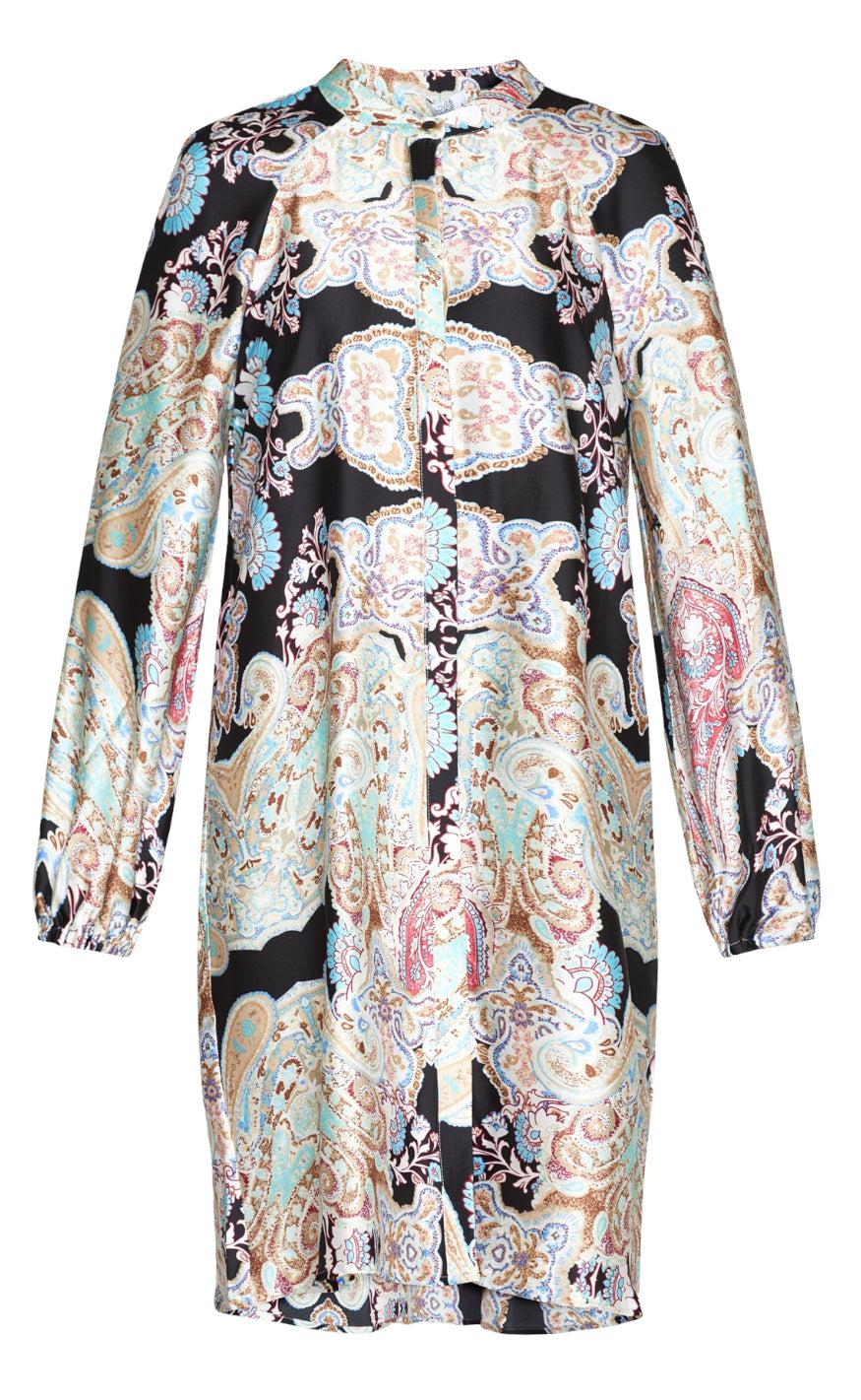 Love & Divine Kjole - Love1048 - Mint Paisley