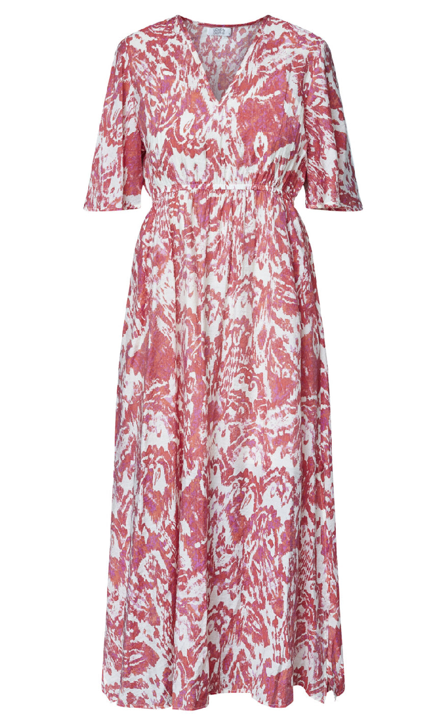 Love & Divine Kjole - Love1340-1 - Red Ethnic