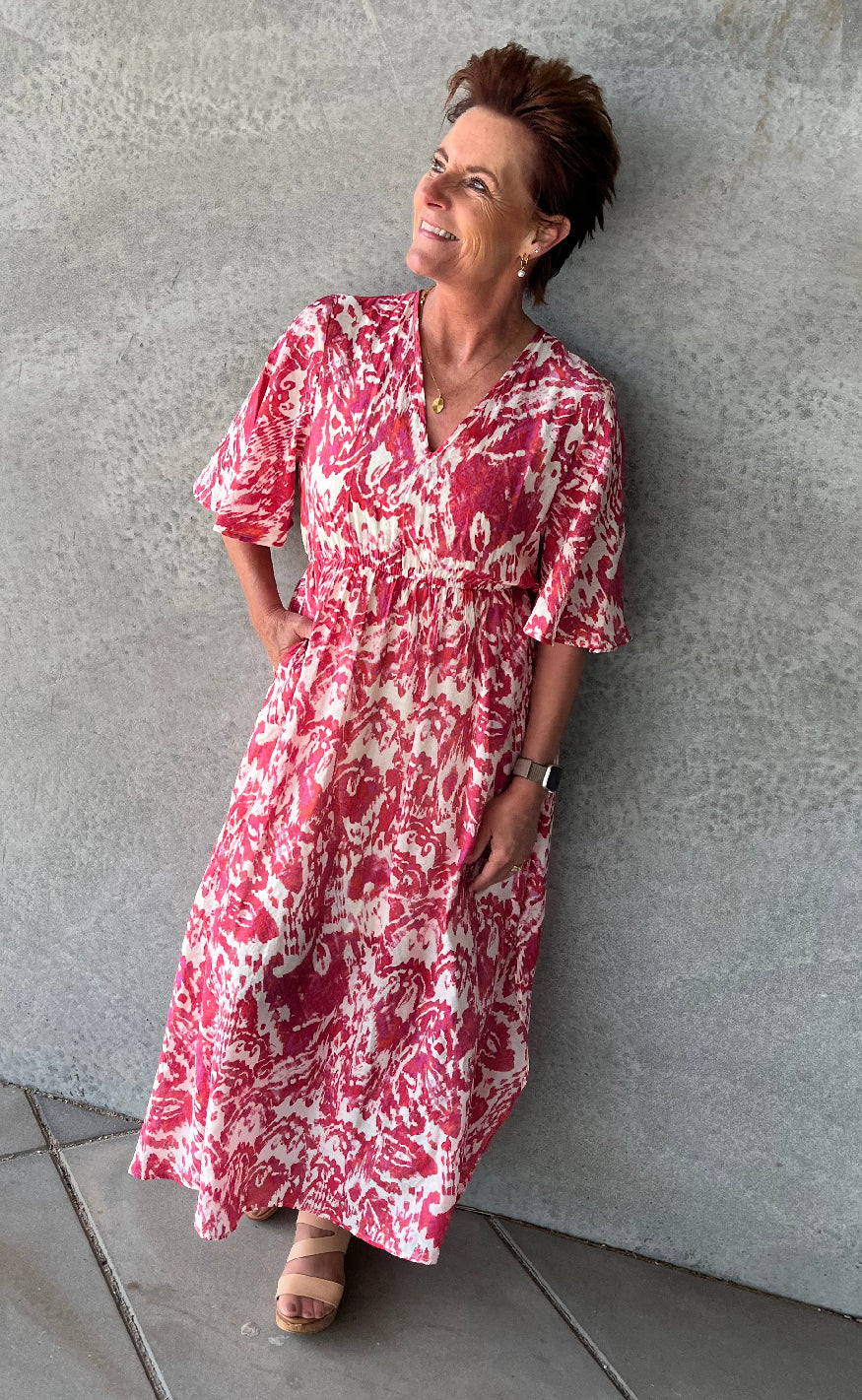 Love & Divine Kjole - Love1340-1 - Red Ethnic