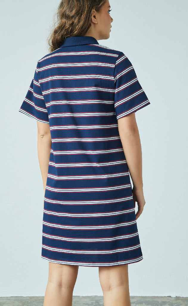 Love & Divine Kjole - Love1349 - Navy/Stripe