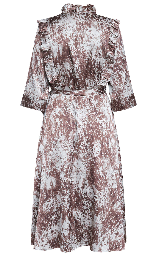 Love & Divine Kjole - Love1381 - Brown Graphic