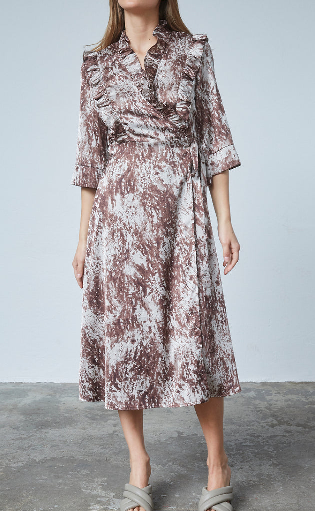 Love & Divine Kjole - Love1381 - Brown Graphic