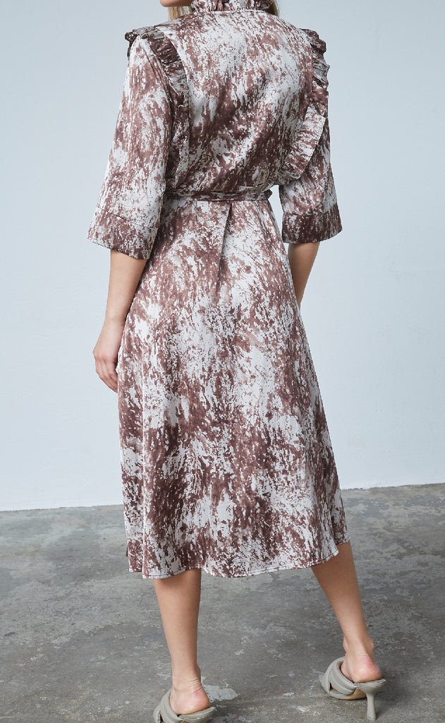 Love & Divine Kjole - Love1381 - Brown Graphic