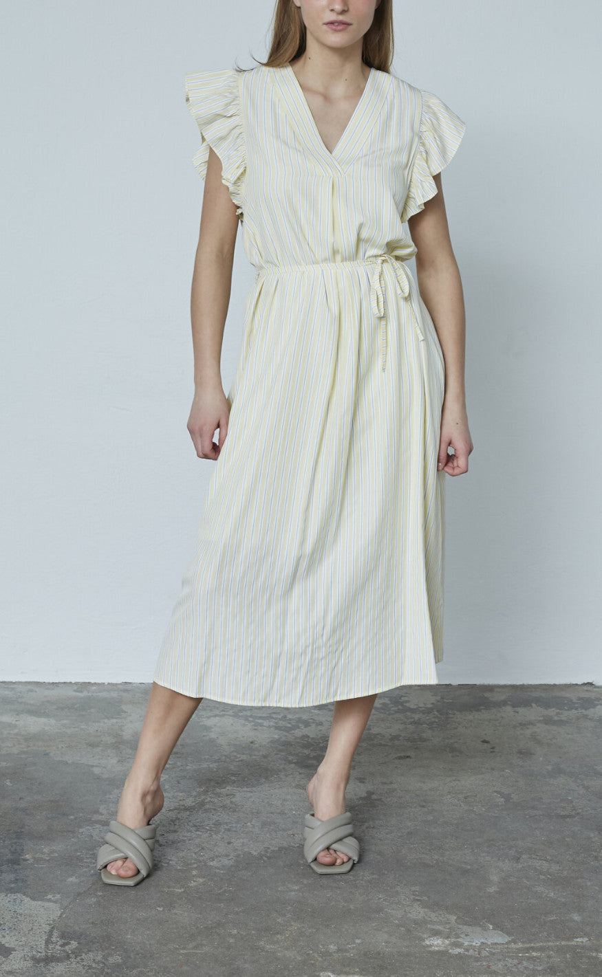 Love & Divine Kjole - Love1383 - Baby Banana/Stripe
