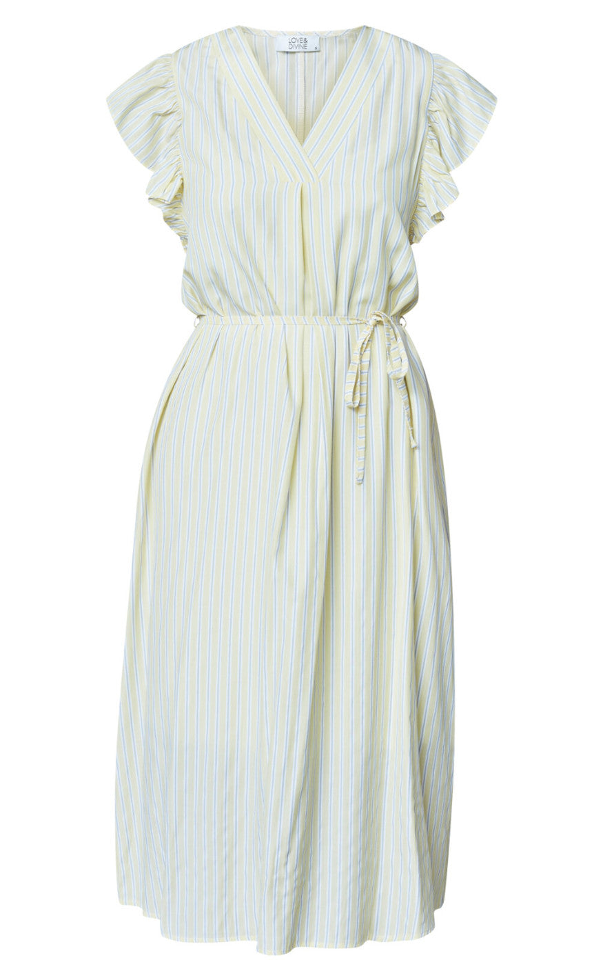Love & Divine Kjole - Love1383 - Baby Banana/Stripe