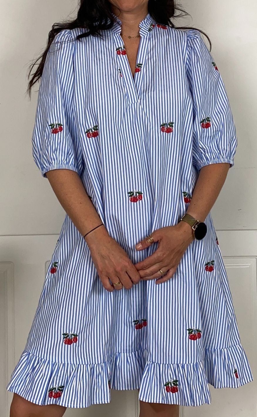 Love & Divine Kjole - Love1385 - Blue/Cherry