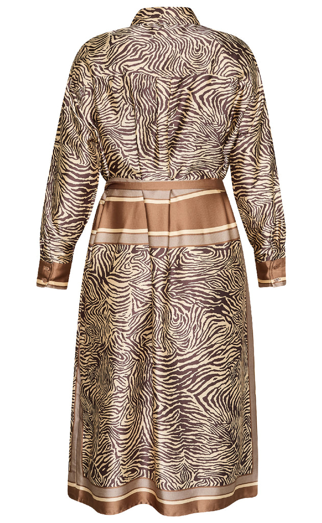 Love & Divine Kjole - Love1394-2 - Brown Zebra