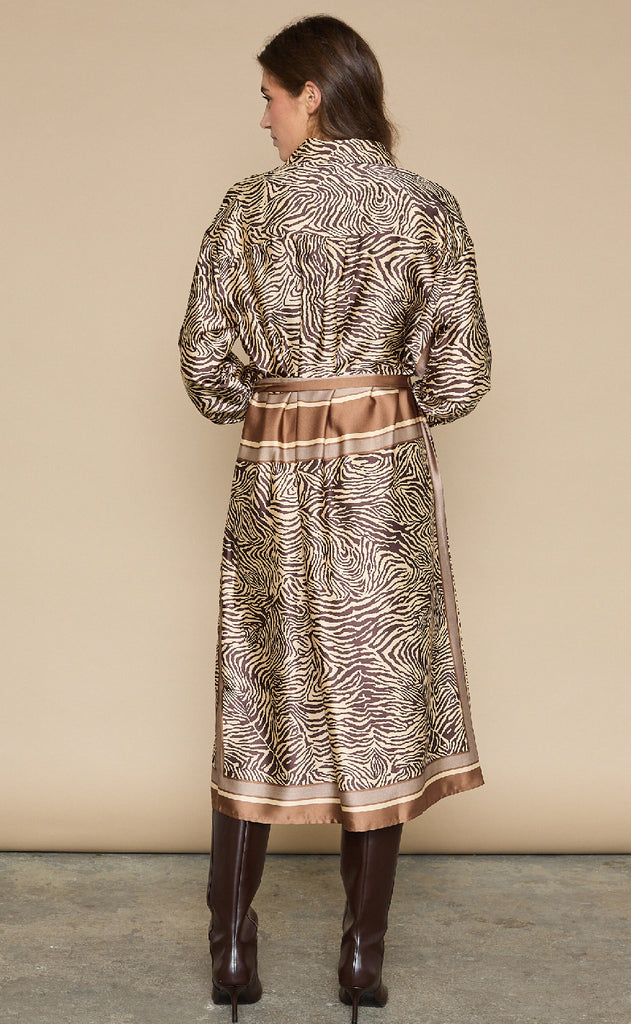 Love & Divine Kjole - Love1394-2 - Brown Zebra