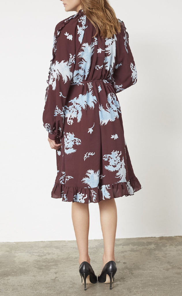 Love & Divine Kjole - Love1434 - Bordeaux/Leaf