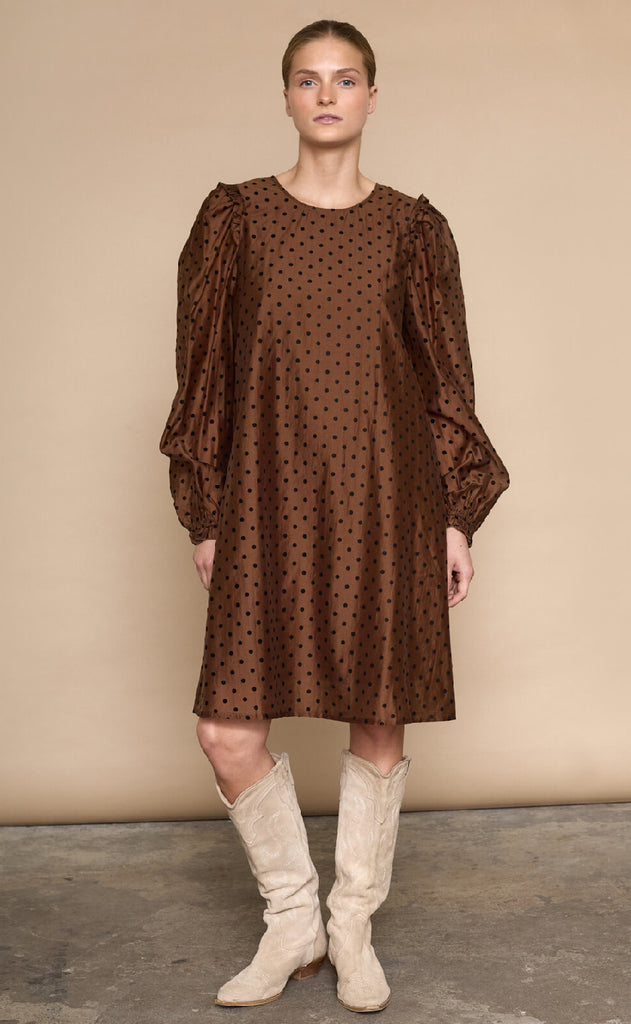Love & Divine Kjole - Love870-3 - Chocolate/Dot