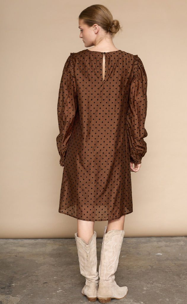 Love & Divine Kjole - Love870-3 - Chocolate/Dot