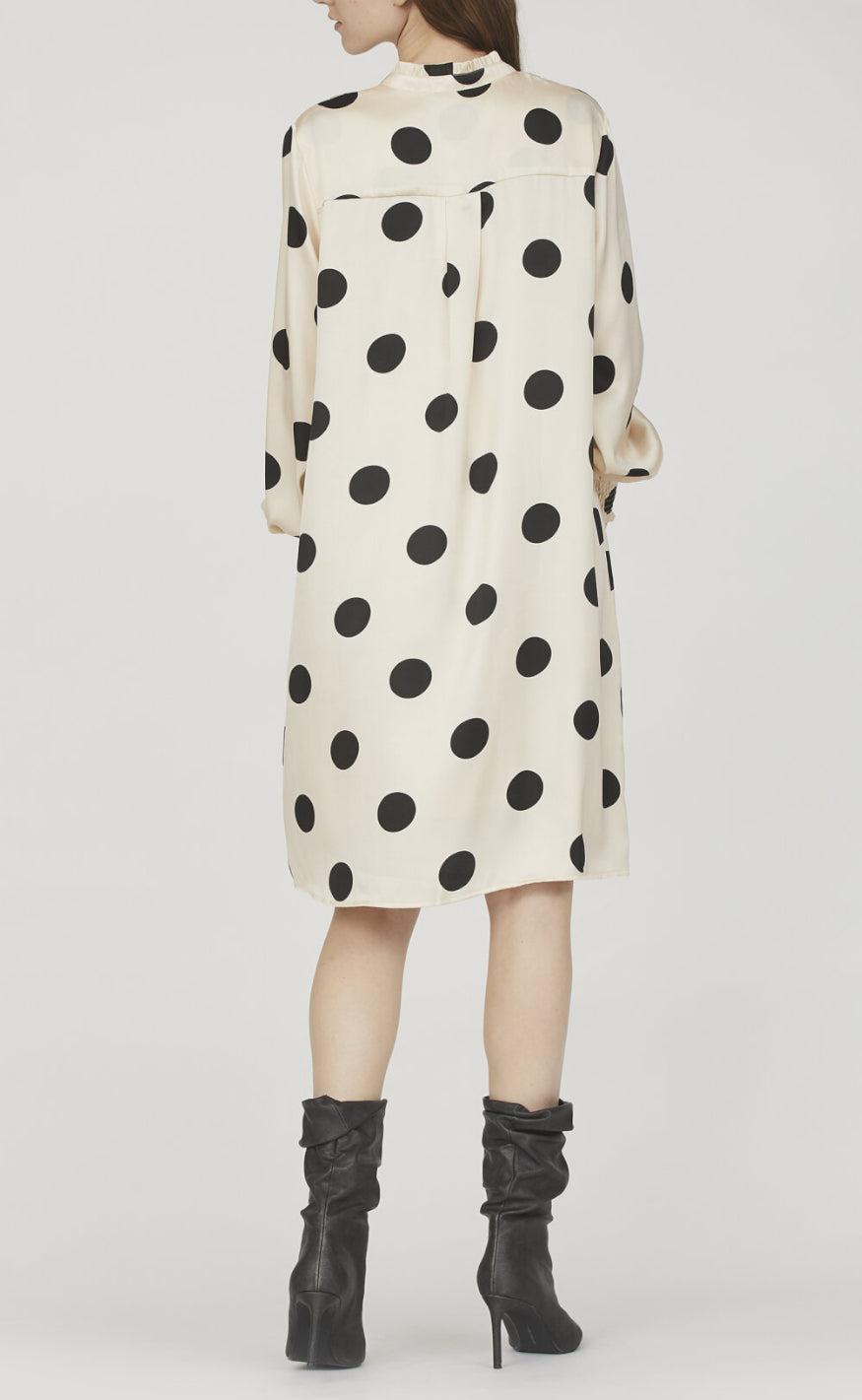 Love & Divine Kjole - Love876-6 - Cream Dot