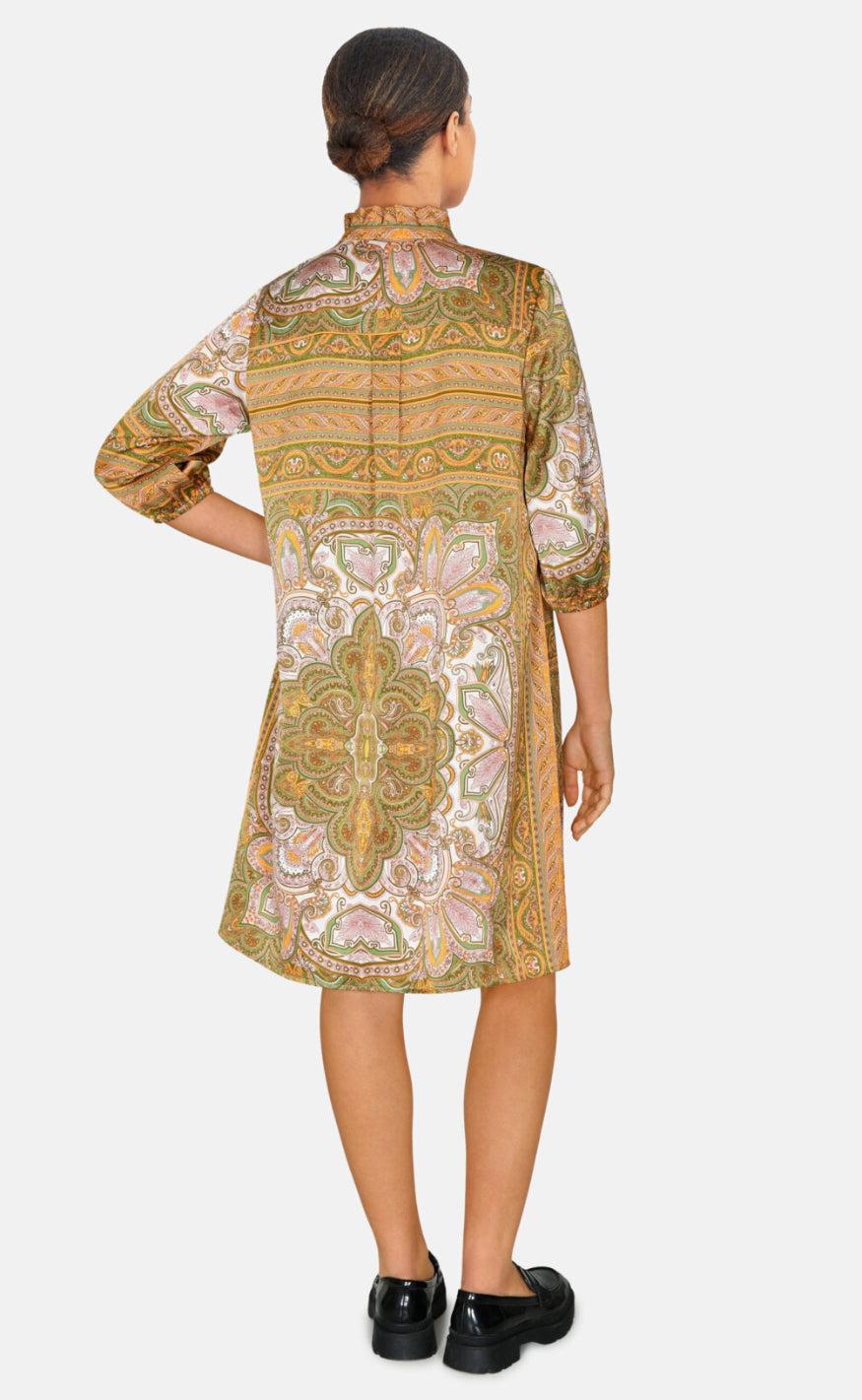 Love & Divine Kjole - Love953-2 - Green Paisley