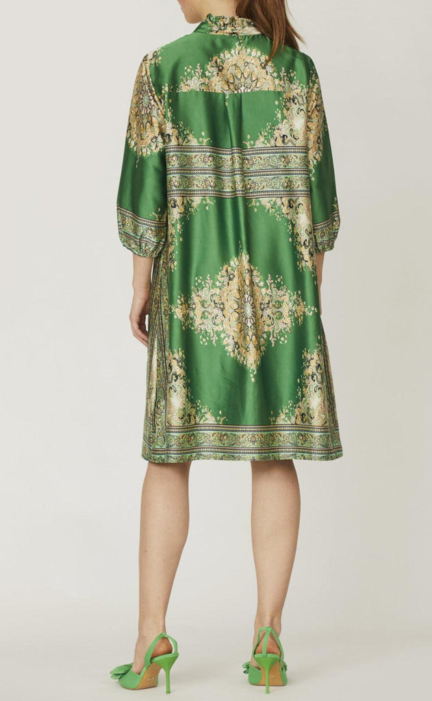 Love & Divine Kjole - Love953-4 - Green Paisley