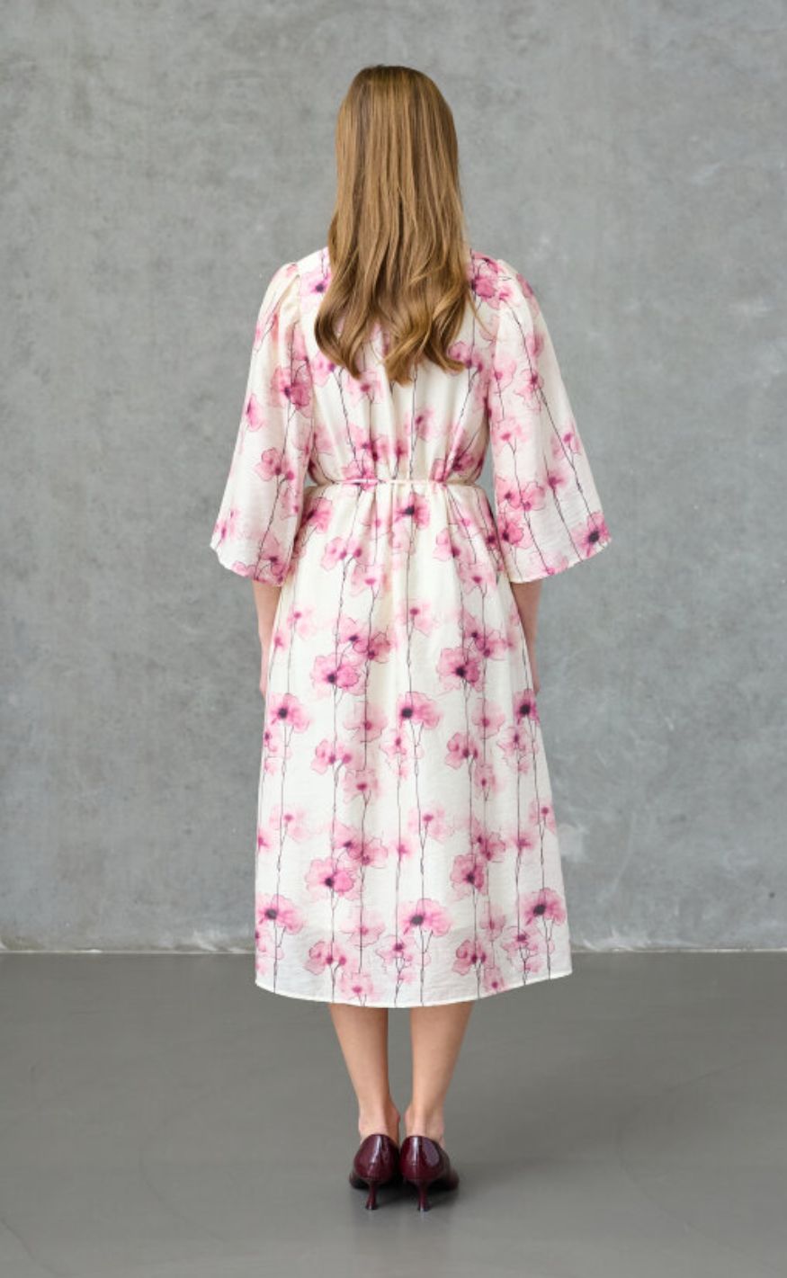 Love & Divine Kjole - love1444-1 - Pink Flower