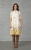 Love & Divine Kjole - love958-10 - Yellow/Brown Flower