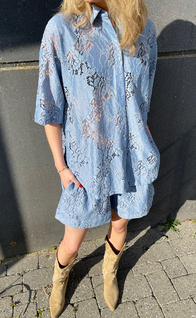 Love & Divine Skjorte - Love971-8 - D. Blue