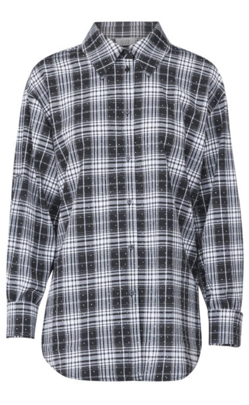 Love & Divine Skjorte - Love1016-1 - Black Check/Stone