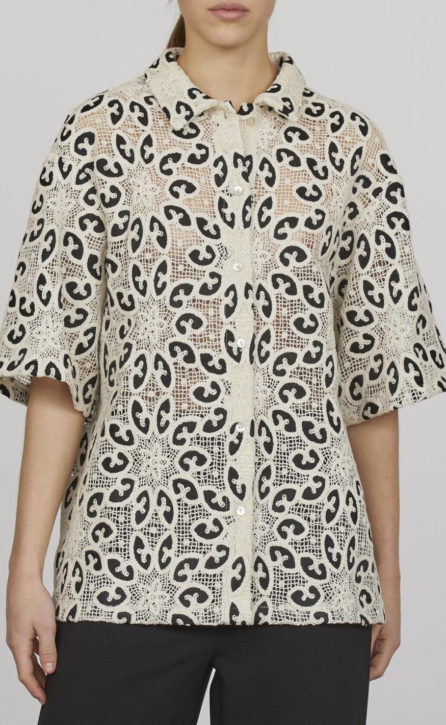 Love & Divine Skjorte - Love1092 - Cream/Black
