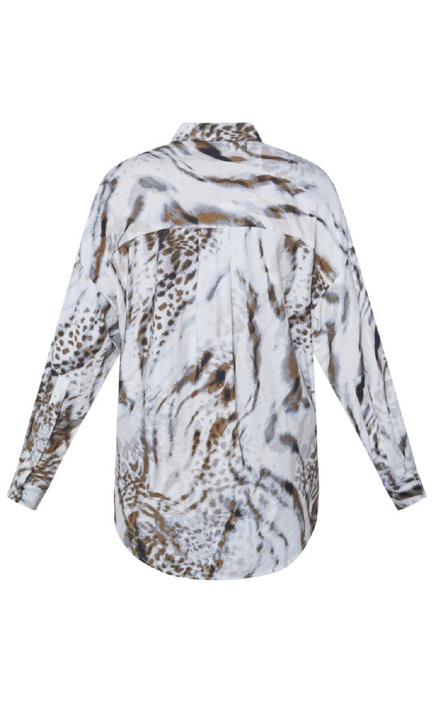 Love & Divine Skjorte - Love1107-1 - Cream/Brown