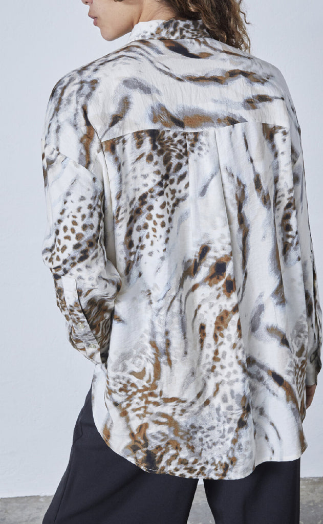 Love & Divine Skjorte - Love1107-1 - Cream/Brown