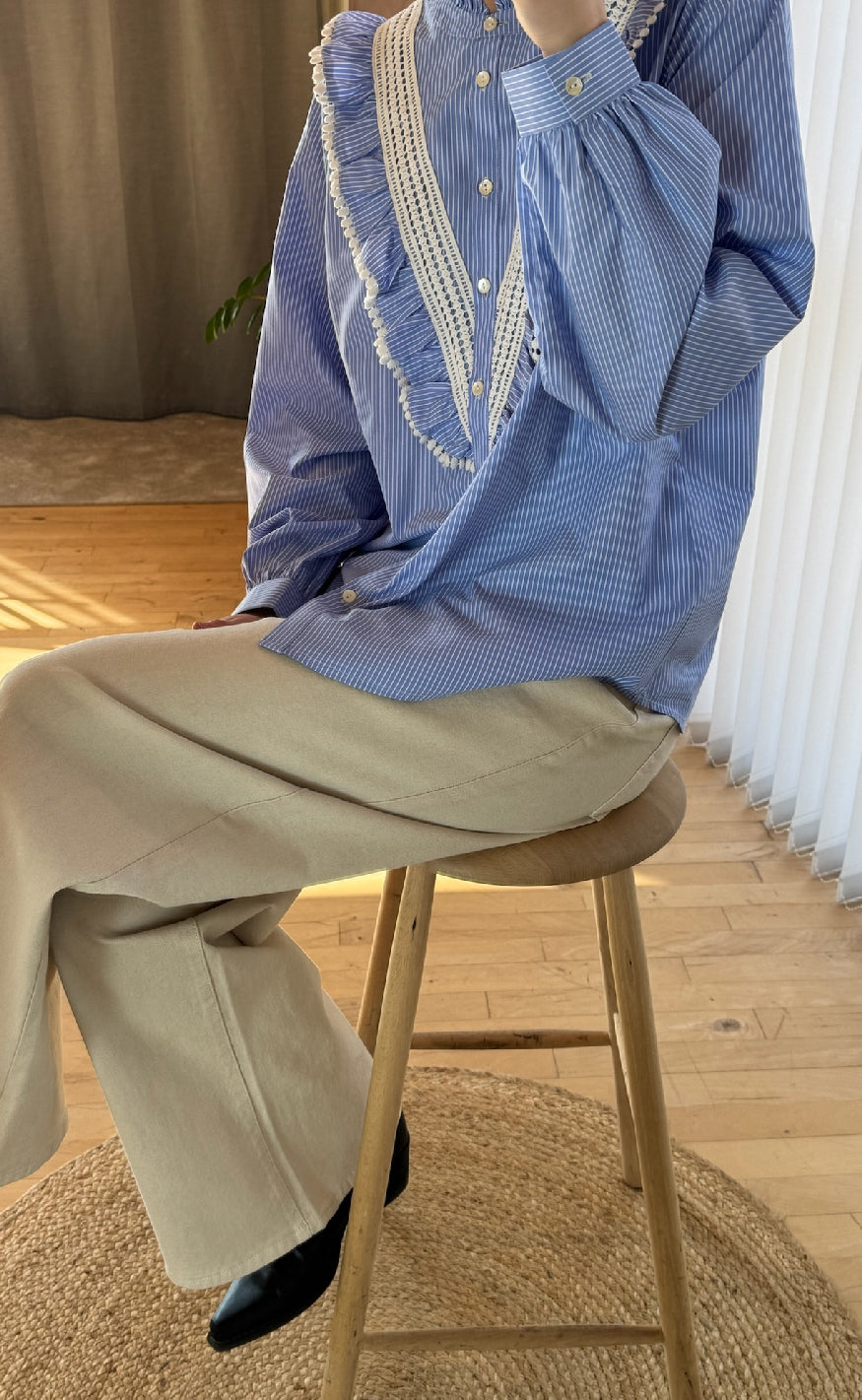 Love & Divine Skjorte - Love1295 - Blue/White