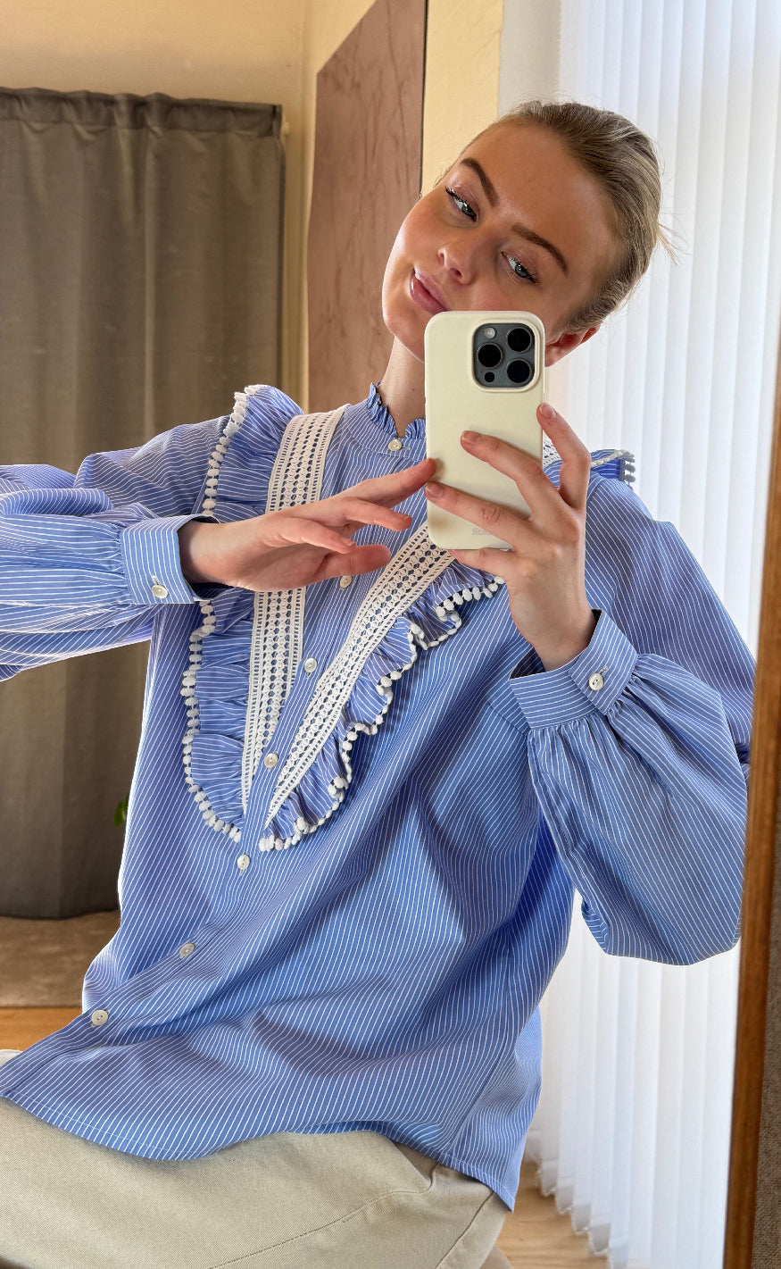 Love & Divine Skjorte - Love1295 - Blue/White