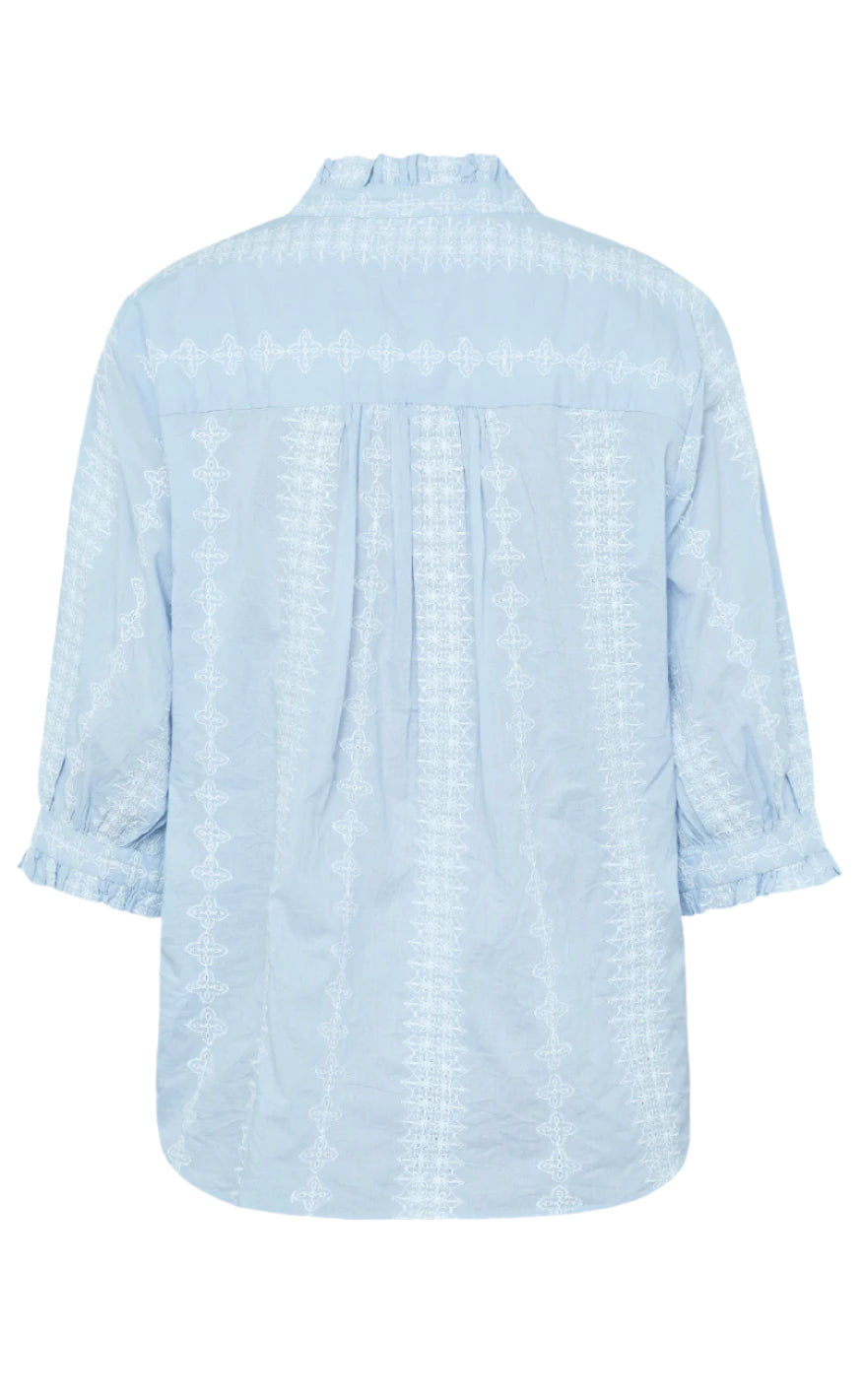Love & Divine Skjorte - Love1298 - L. Blue/White